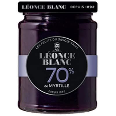 LEONCE BLANC Confiture de myrtilles allégée en sucres 320g léonce blanc - Le pot de 320g Cover
