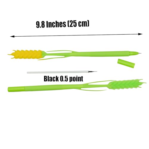 8 bolígrafos flexibles silicona trigo tinta negra 0.5 mm miniatura 4