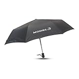 KRHINO Parapluies Pliants pour Tesla, Parapluie de Pluie Pliant en Fibre de Polyester, Pièces Automobiles Automatiques Portatives de Parapluie Coupe-Vent,A