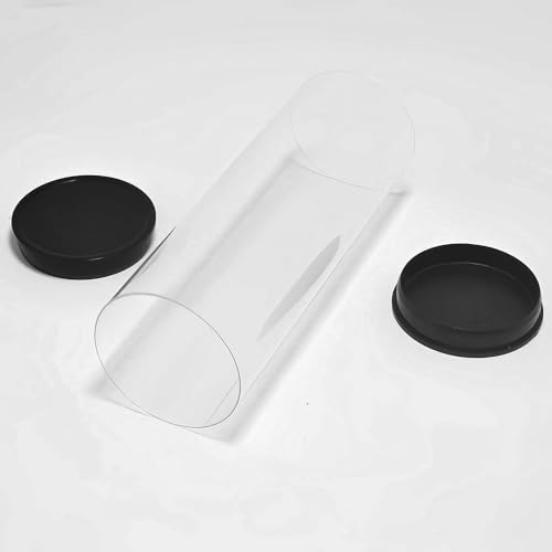 TWZKXC 5 Pack Clear Tube Golf Ball Storage Case, Golf Barrel Clear Tubes, Portable with Caps Golf Ball Cases for Home Store Display Use, Thickened Material, 1.8 Inch