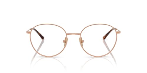 Vogue Eyewear Vo4280t Damen Titan Runde Brille Demo- und Roségoldgläser 51mm Rosegold / Demo-Linse 51mm Rosegold / Demo-Linse 51mm
