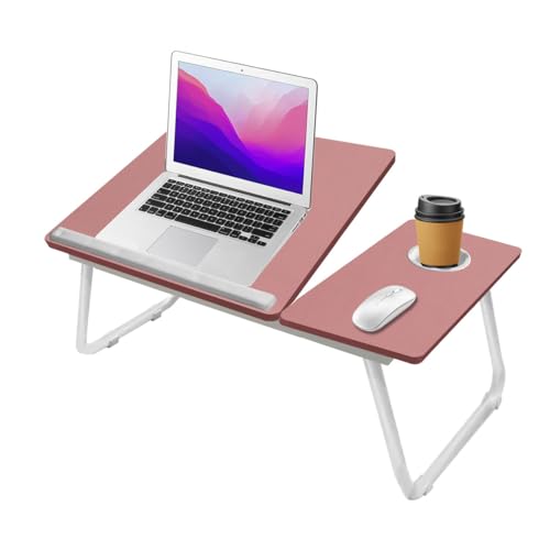 Lista de Soportes de regazo para comprar online. 46 WEHOGAR Mesa Plegable Portátil para Laptop, Escritorio Soporte para Computadora Portátil Con Portavasos Ranura Inclinación Ajustable de 5 Niveles, Bandeja de Desayuno, Mesa para...