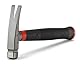 Elektrikerhammer 550g von Hultafors I Made in Sweden I Klauenhammer aus Stahl optimiert zur Entfernung von Kabelclips & Nägeln I U-förmige Schlagfläche für Arbeiten an Wänden, Ecken & Decken I 820040