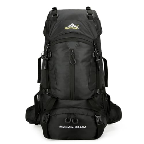 YZNLOQ Zaino Trekking 65L Nero
