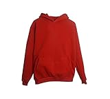 Youtex Sudadera para niño con Capucha Unisex (8, Rojo)