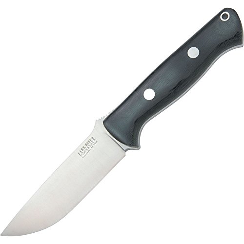 Bark River BA111MBC Bravo 1 Micarta Fixed Blade Knife, Black