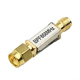 ZAMETTER Filter 868MHz Cry-stal RF SAW Filter 868MHz Bandpassmodul SAW Bandpass Cry-stal RF Filter mit 4MHz Bandbreite Geringe Einfügungsverlust 50Ohm SM-A Schnittstelle für IoT-Geräte