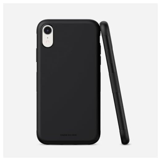 UNBREAKcable Kompatibel mit iPhone XR Hülle - Ultra-dünne Handyhülle iPhone XR (6,1 Zoll), Stylische TPU Case, Cover für iPhone XR [Fallschutz, Rutschfest] - Matt Schwarz