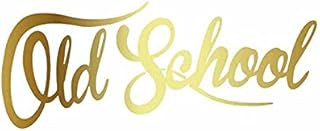 Décoration de voiture Autocollant de voiture 3D vinyle 15,2 X 6.1cm autocollants sur la vieille école Décalque drôle décalque de la moto de moto de motocyclette laser réfléchissant Autocollant en viny