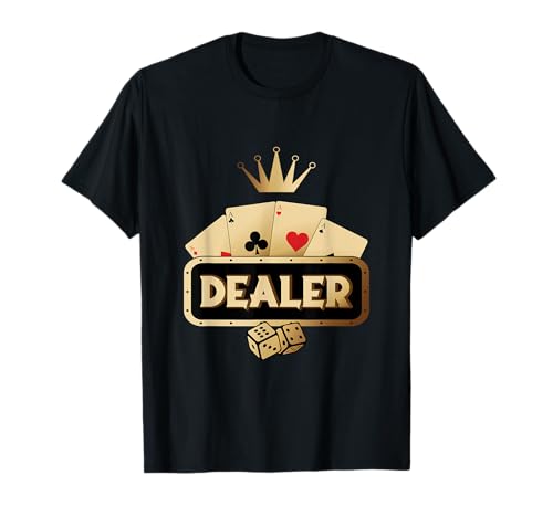 Poker Dealer Poker Player Gift Card Game Poker T-Shirt