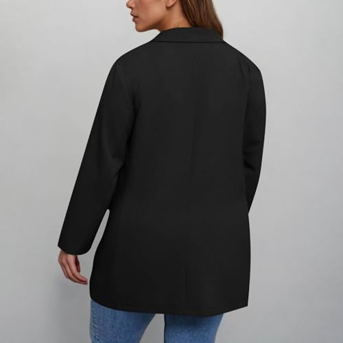Blazers for Women Lightweight Open Front Suit Jacket Notch Collar Long Sleeve Work Office Blazer With Pockets3