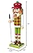 Clever Creations Golfer 14 Inch Traditional Wooden Nutcracker, Festive Christmas Décor for Shelves and Tables