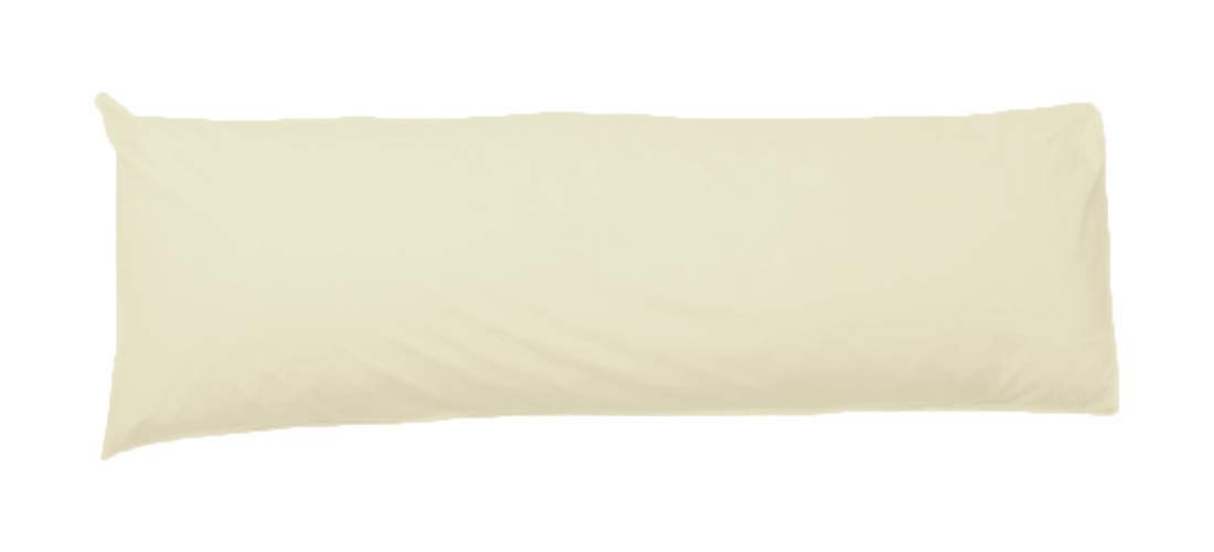 COMFY300 Bolster Pillow Polycotton Cover Maternity, Pregnancy, Bolster Extra Long Support (Cream, 3FT(36"))