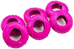 Napkin Rings Rustic Hand Woven Set of Colorful Ring Holder Coastal Tropical Beachy Napping Rings for Thanksgiving Xmas Wedding Everyday Dinning Table Parties (6X, Fucsia)