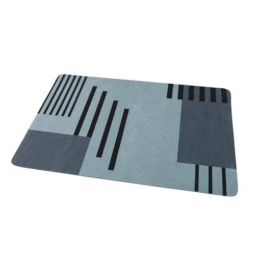 The Better Home Bathmats | Quick Water Absorption Dark Grey | Polyester + Rubber | Washroom House & Kitchen | Bottom Floor | Floor | Pack Size 1