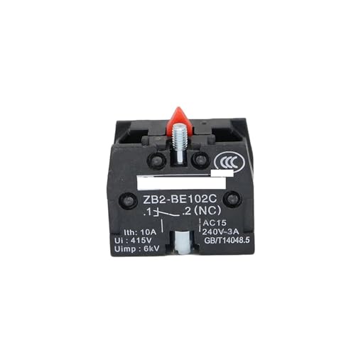 1PCS XB2 Push Button Switch Block ZB2BE102C(NC) 10A Block ZB2-BE101C (NO) Pushbutton(1NC)