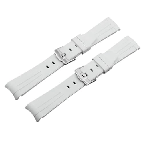 Bracelet de montre en caoutchouc de 21 mm étanche pour femme