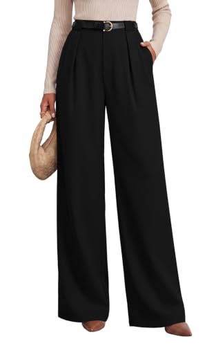 Sampeel Business Casual Outfits for Women Dress Pants Black Work Pants Fall