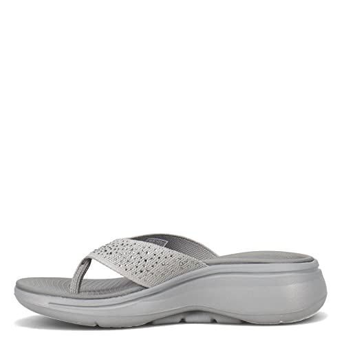 Skechers Skechers Performance Go Walk Arch FitDazzle Womens Sandal 11 BM US Grey