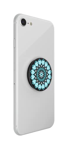 PopSockets PopGrip – Ausziehbarer Sockel und Griff für Smartphones und Tablets mit einem Austauschbarem Top – Peace Mandala Sky - 3