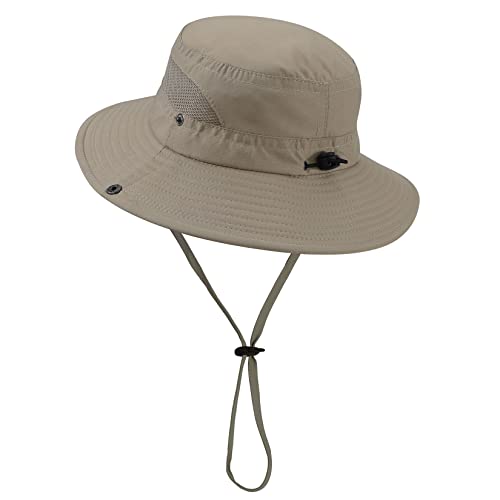 Century Star Outdoor Kids Sun Hat Boys Sun Hat Girls Beach Hat Upf 50+ Kids Bucket Hat Wide Brim Kids Fishing Safari Hat Khaki 5-13T #TOP1