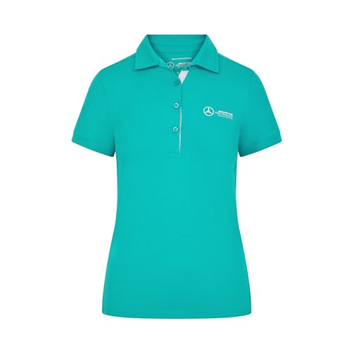Mercedes AMG Petronas F1 Women's Classic Polo Shirt - Black/Green
