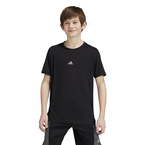 adidas Niños Training AEROREADY tee Kids, Black/Reflective Silver, 13-14 Years
