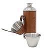 LAGUIOLE – Alcoholfles met 2 glazen – Kerstmis, verjaardagscadeau – inhoud 235 ml – – –