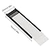 CertBuy 60 Pack C-Channel Magnetic Label Holders, Magnetic Data Card Holders with Paper Inserts and Clear Plastic Protectors for Shelf, Metal Surface, Mailbox, File Cabinet (1 x 3 Inch)