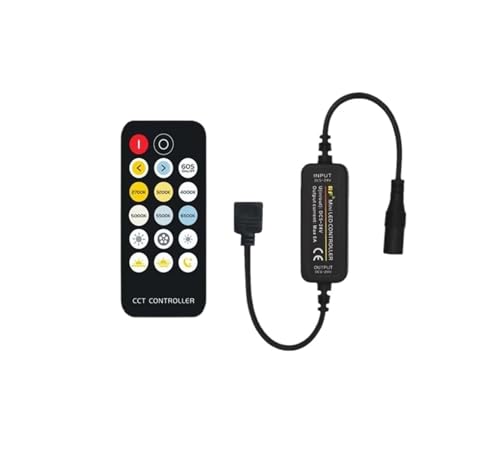 Contrôleur LED de température couleur 12V 24V avec télécommande infrarouge