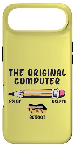 The Original Computer Sarcastic IT Techプリント ファニーイエロー スマホケース iPhone Air 用