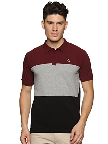 Image of ADRO Men's 100% Cotton Regular Fit Polo T-Shirt