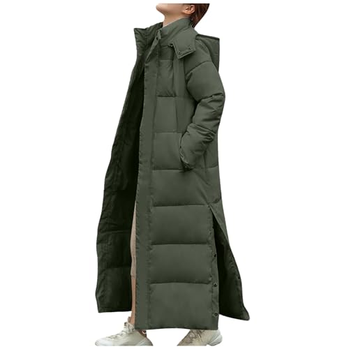 Long Puffer Coat Women Ankle Length Parka Long Down Jacket 2025 Thermal Puffer Trendy Jacket Thick Warm Quilted Coat