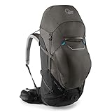 Lowe Alpine Cerro Torre 長距離&遠隔ハイキングバックパック, ブラック/グレーハウンド, Large-X-Large, Cerro Torre 100:120 Liter L/Xl