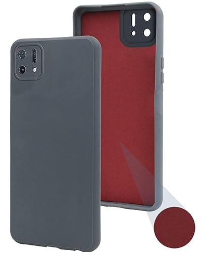 Image of Jkobi Back Cover Case for Oppo A16K | A16e (Matte Finish Silicone with Fiber Cloth |Grey)