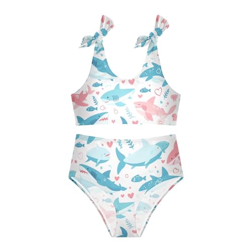 KLL Ocean Fish sea Masco Girls 2 Pieces Bikini Sets Scoop Neck Swimsuit Swimming Suits Adjustable Shoulder Strap3