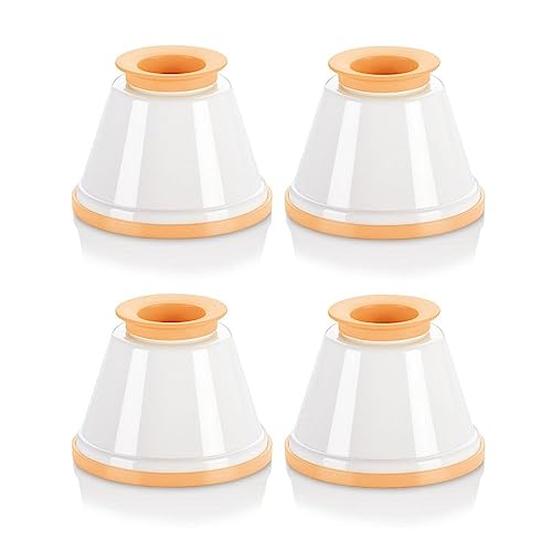 4 moldes de plástico para panna cotta para natillas, crema, caramelo, tapa, gelatina, pudín (B)