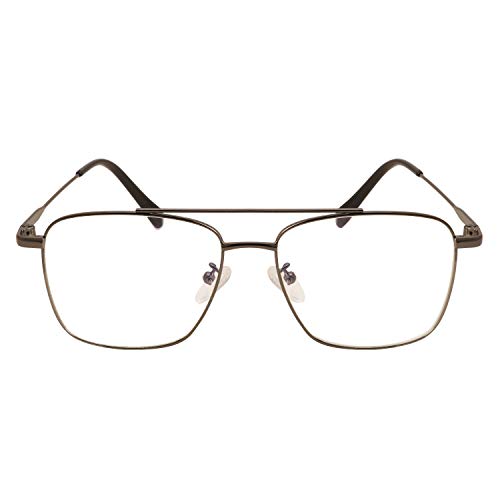 Image of Roshfort Men and Women Wonder Metal Full Rim Square Shape Eyeglasses Anti Reflective Eyewear Spectacles Frame
