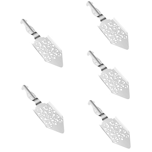Cabilock 5 Piezas Cuchara De Absenta Kéfir Colador Enchufar De Harina Magnético Azúcar Tapa Cucharas Fabricante Cuchillería Reutilizable Tapón Hundir Silver Acero Inoxidable