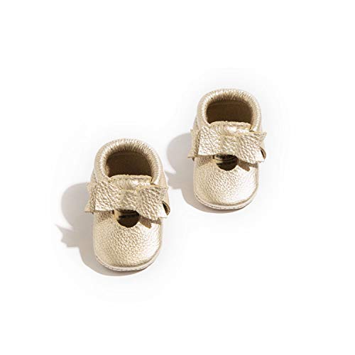 Freshly Picked Newborn Baby Girl Shoes, Ballet Flat Bow Moccasins