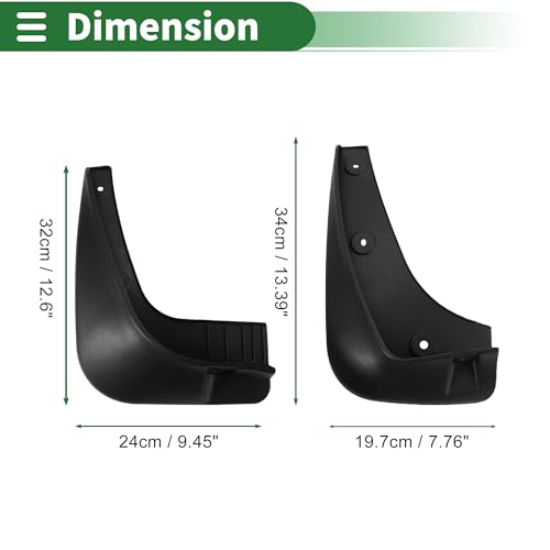 Image of Motoforti Mud Flaps Splash Guards Mud Guards for Kia Sportage R 2011-2017 W /Mount Accessories