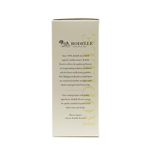 Rodelle Reserve Pure Extract 6.75 Oz Madagascar Bourbon Double Fold Aged With French Oak Contains Gourmet Bean Gift Box Included, Vanilla #TOP3
