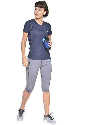 Image of CHKOKKO Women's High Rise Regular Fit Polyester Blend Leggings