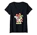 Donna SpongeBob SquarePants Group Shot Title Pose Maglietta con Collo a V