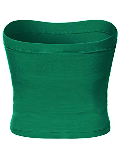 Image of Women's Shapewear Tube Tops Strapless Ruched Built-in Shelf Bra Casual
