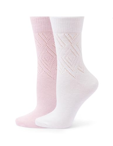 Image of HUE womens Crew Length Boot Socks, 2 Pair Pack