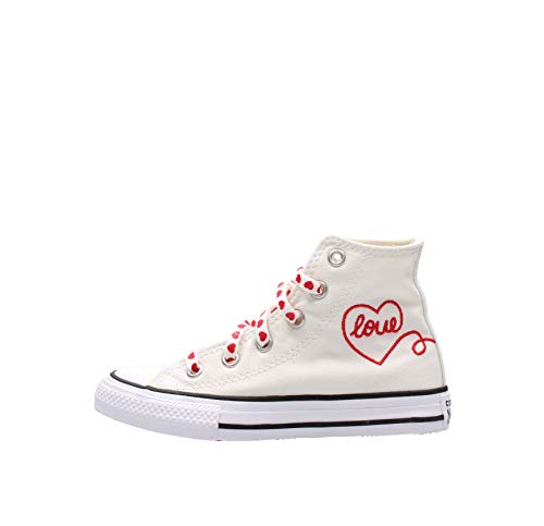 Converse Valentine's Day Chuck Taylor All Star High Top White Bamboo Kids Boy Mod. 67112