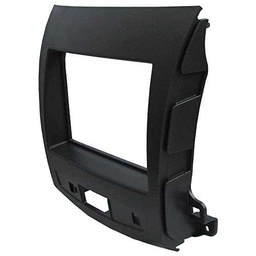 Moldura De Painel 2 Din - Mitsubishi Outlander 2008 2009 2010 2011 2012 Para CD DVD 2 Dins