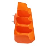 ibasenice Schwerer Verstärkter Futtertrog für Schweine mit Mehreren Fächern Verschleißfest und...