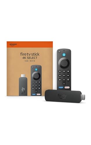 Image of Amazon Fire TV Stick 4K Select (newest model), start streaming in 4K, Alexa voice search, stream lakhs of movies & episodes, free and live TV